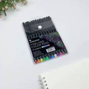 SAMOYED FCPS-D7-12 Pulpen / Pena / Spidol Gambar Warna / Drawing / Fineliner Color Pen Set 12 Warna / Colors