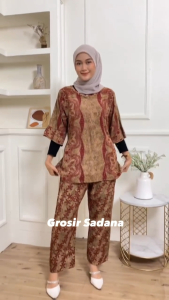 Setelan CP JASMIN - Baju Setelan Wanita Bahan Rayon Tebal Super Adem