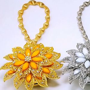 [1PC] C1 Magnet Tassel Fleur Rhinestone Magnetic Curtain Tiebacks Pengikat Langsir Magnet 磁性窗帘布扣 窗帘扣 Curtain Buckle