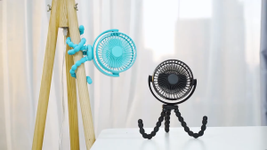 Oldlaiben Baby Stroller Fan Flexible Tripod 360° Rotation USB Charging Handheld Mini Fan Kipas Stroler Bayi