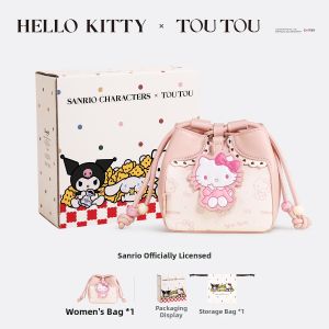 TOUTOU | Hello Kitty Pink Drawstring Bucket Bag for Kids