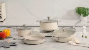 Redchef Gem Series 14PCS Cokware Set 24cm Frying Pan /28 Frying Pan/28 Deep Frying Pan/18 Milk Pot/24 Soup pot