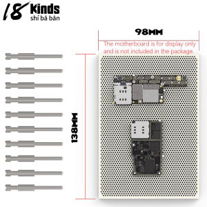 18 Kinds Universal High Temperature Resistant Repair Platform 1500°C with 10 Fixing Pins for Phone Motherboard Maintenance Tool