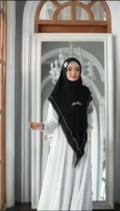 khimar Alisha Payet Swarokiy Bahan Ceruty Armany by Avrilia