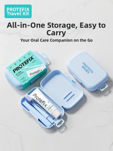 PROTEFIX | Portable Travel Toothpaste and Toothbrush Set