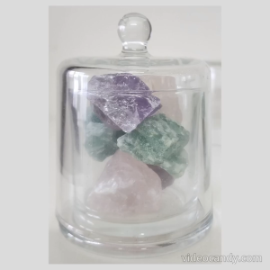 Glass Jar Display with Cover | Use for Crystal Diffuser Candle Making Accessories Container | Multipurpose