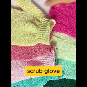 Sarung Tangan Mandi Scrub Eksfoliasi Angkat Sel Kulit Mati