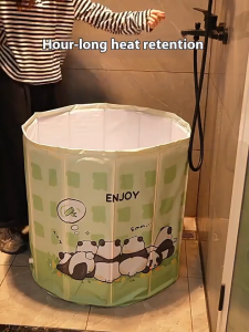 Foldable Baby Bath Tub Thickened Portable Bath Pool for Infant Kids & Adult Home Use