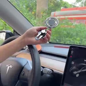 Car Phone Holder Adjustable Foldable Bracket 360 Degree Rotating Aluminum Alloy for BYD Atto 3 Song Tang Tesla Model 3/Y/X/S