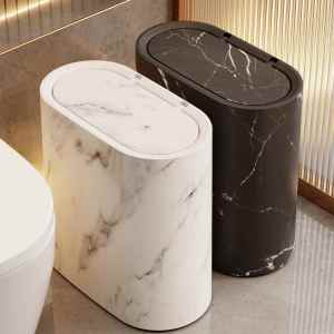 YUANYI | Vintage Wooden Style Household Garbage Bin