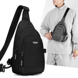 Túi Đeo Vai Nam Nhỏ Chống Thấm Nước Thời Trang Mới Túi Đựng Cốc Nước Du Lịch Túi Đeo Ngực Đơn Giản Túi Đeo Vai Mềm