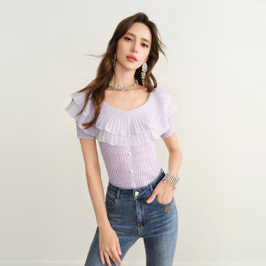 BADINA | Ruffled Delicate Blouse