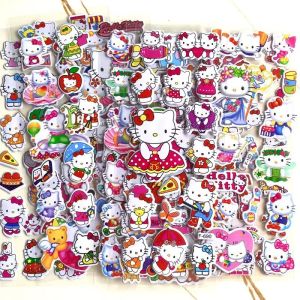 Bandai | 12pcs/lot Cartoon Spider-Man Stickers Anime Super Hero Sticker DIY Stationery Phone Laptop Funny Bubble Decals Decor DIY Gifts