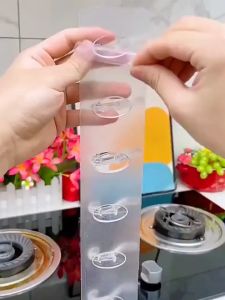 READY STOCK🌶️Wall Stickers 6 Transparent Seamless Hooks Super Strong 透明联排挂钩免打孔无痕粘钩卧室衣帽钩壁挂式浴室长条挂钩六连钩