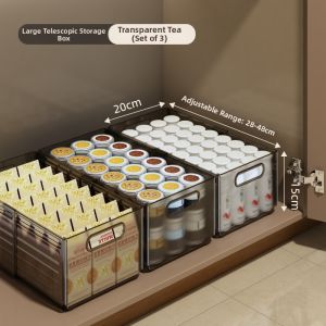 XUNHUAI | Extendable Drawer Organizer Rectangular Storage Box