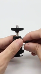 อะแดปเตอร์เมาท์หัวบอลขาตั้งกล้องรองเท้าเย็น 1/4 นิ้วหัวสกรูขาตั้งกล้องพร้อมล็อคกล้องขาตั้งกล้องอะแดปเตอร์เมาท์อุปกรณ์เสริม