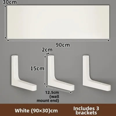 evesigar | Wall Mounted No Drilling Floating Shelf Wooden