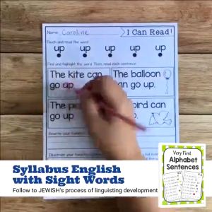 Alphabet Sentences Book Reading Exercise Workbook Kindergarten Grade 1 English Workbook aged 3 to 6 years old
