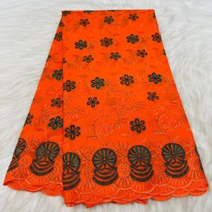 African Cotton Lace Fabric Embroidery 2026 High Quality Swiss Voile Lace with Stones for Women Wedding Party Dresses 5 yards