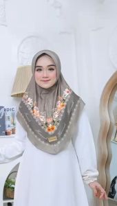 Bergo Daily Farah Printing Bahan Jersey Premium By Hasanah
