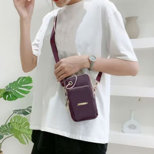 Womens Crossbody Mini Bag Vertical Wrist Wallet Phone Pouch Random Draw Direction Fashionable and Practical Accessory