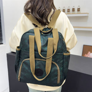 กระเป๋าเป้สะพายหลังแบบสะพายไหล่สองข้างแบบยูนิเซ็กซ์ ความจุขนาดใหญ่ กระเป๋าถือแบบลำลองสำหรับการเดินทาง กระเป๋าถือแบบมีซิปหลายช่อง กระเป๋าสะพายไหล่แบบลำลองสำหรับผู้หญิง