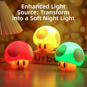 LIWAN | Retro Mario Theme Night Light with Sound Effects USB