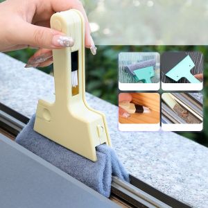 เครื่องมือร่องสำหรับทำความสะอาดห้องครัวในครัวเรือนแปรงช่องว่างอเนกประสงค์อุปกรณ์ทำความสะอาดหน้าต่างช่องว่างประตูห้องน้ำแปรงทำความสะอาดสี่ฟังก์ชันในหนึ่งเดียว