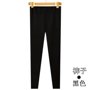 V Neck Heattech Suit Womens Fleece-lined plus Houde Velvet Self-Heating Silm Bodybuilding Long Johns Bottoming Shirt Intimates Winter