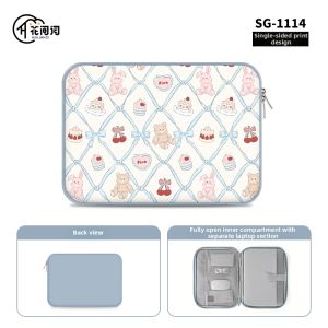 FLORA VERSE | Girls Bear Design Laptop Sleeve for Women