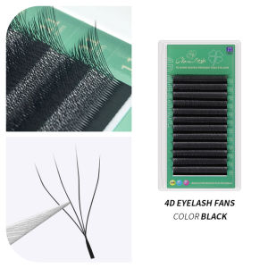 GLAMLASH | GLAMLASH 4D - W Shaped Eyelash Extension Automatic Flowering W Fake Lashes 0.07mm C/D/L/LU Curl Individual