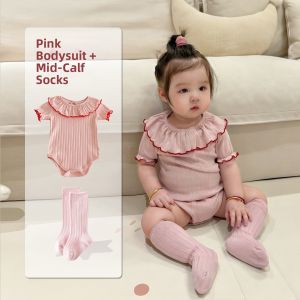 Summer Short Sleeve Baby Girls Onesie T-Shirt