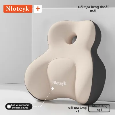 AIMOCA | Bộ Đệm Hỗ Trợ Thắt Lưng và Gối Đầu Bọt Nhớ Hình Cho Ghế Ô Tô