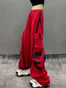 Trendy High Waist Straight Leg Workwear Pants Womens Loose Fit Casual Trousers American Style Knife Edge Pants Autumn New Style