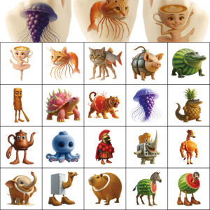 สติกเกอร์แทททูชั่วคราวลาย Tung Tung Sahur สไตล์อิตาเลียน ลาย AI Abstrac น่ารัก สำหรับตกแต่งร่างกาย เหมาะสำหรับเป็นของขวัญในงานปาร์ตี้ 1 ชิ้น