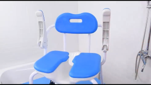 SHOWER CHAIR G669HD FLIP-UP ARMRESTS & HEIGHT ADJUSTABLE FOR LOAD 125KG: GETS SHOWER CHAIR 5.5KG ALUMINIUM RUST PROOF