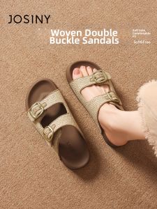 Josiny | Woven Slip-On Soft Sole Sandals