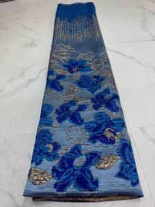 2026 African Nigerian High-Quality Tulle Lace Fabric Jacquard Organza Embroidery Guipure for Party Prom Dress AT2897