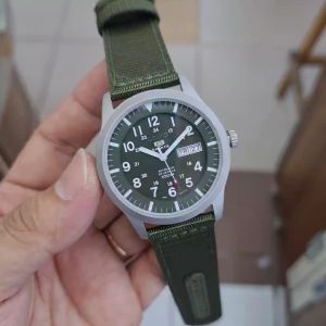 [Promo] Jam Tangan Pria Seiko SNZG09K1 & SNZG11K1 & SNZG15K1 5 Sports Military Automatic Green Dial Green Nylon Strap Original Garansi 2 Tahun [✔COD][100% Authentic]