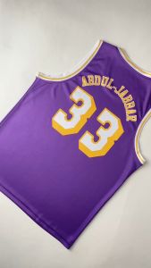 Jersey Kareem Abdul-Jabbar LA Lakers #33 UNGU PURPLE - Swingman Bola Basket NBA Baju Kaos T-Shirt Tshirt Atasan Costum Kostum