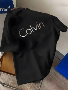 Calvin Mens T-Shirt Leisure Fashion Short Sleeve Cotton Tees High Quality Luxury Brand T-shirt Summer Streetwear Y2kTops