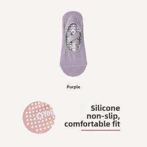 Professional Womens Yoga Socks Anti-Slip Pure Cotton Pilates Indoor Special Floor Sports Fitness Dance Socks Spring Summer