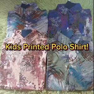 KIDS CASUAL/FORMAL SHORT SLEEVE POLO SHIRTS - PRINTED POLO SHIRTS (EST. AGE 3-14 YRS)