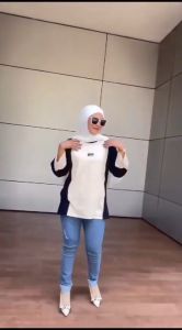 Atasan Wanita Oversize Aldira Terbaru2024 Motif Kombinasi / Kaos Wanita / Baju Wanita