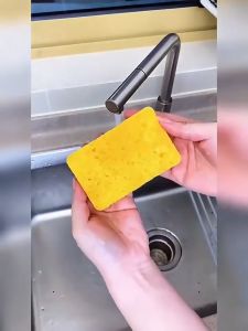 BOSSLU Spons Cuci Piring Sponge Kuning Selulosa / Spons Pembersih Anti Minyak