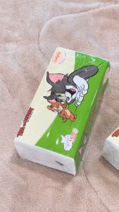 Simple : กระดาษทิชชู่ลายทอมแอนด์เจอร์รี่_Soft Pack 150 แผ่น x 5 ห่อ/แพ็ก (20464)