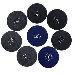 Creative Water Absorbent Tea Mat Hollow out Wool Felt Cup Coaster Heat Resistant Pad Dining Table Mat Gongfu Tea Ceremony Accessories