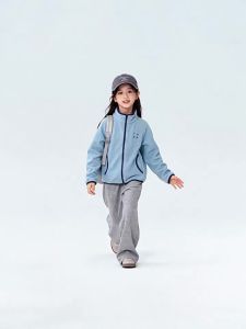 Antistatic Antibacterial Girls Polar Fleece Jacket
