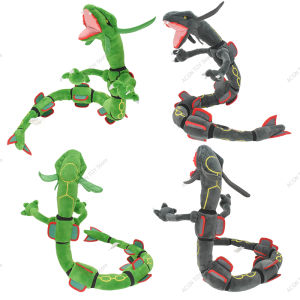 DUODUOBAO | Pokemon Plush Rayquaza Shiny Rayquaza Green Black Peluche Stuffed Doll Toys Gifts for Birthday Christmas 75CM