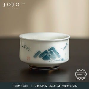 Cốc Trà Hoa Sen Thủ Công Bằng Gốm Sứ JOJOS L. PD. Purple Spring Valley Cốc Trà Pha Trà Trung Quốc Truyền Thống Dùng Để Trao Đổi